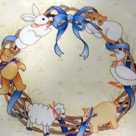 New Country Animal Wreath Picture Something Sp… - Picture 2 of 2